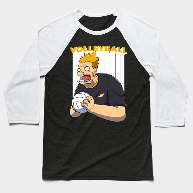 Volleyball. Rage player Baseball T-Shirt by Ferdi Everywhere